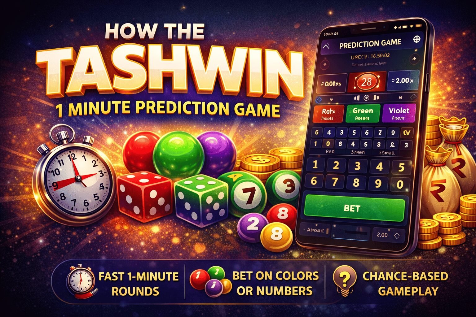 How the Tashan win 1 Minute Prediction Game Works