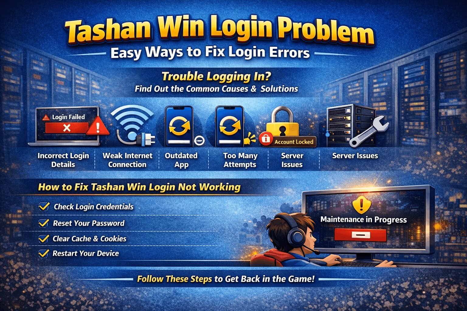 Tashan Win Login Problem | Fix Account Login Errors Fast