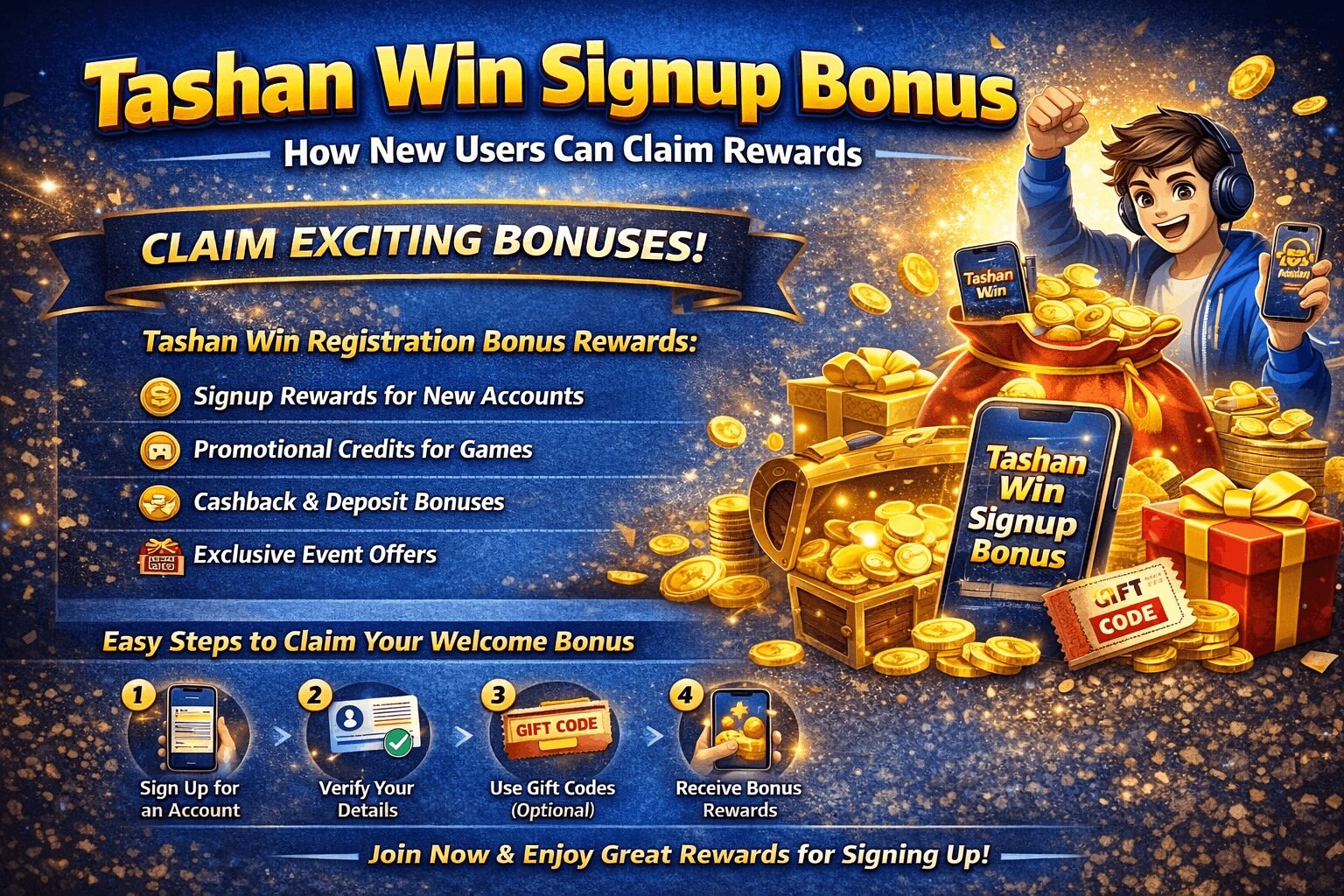 Tashan Win Signup Bonus